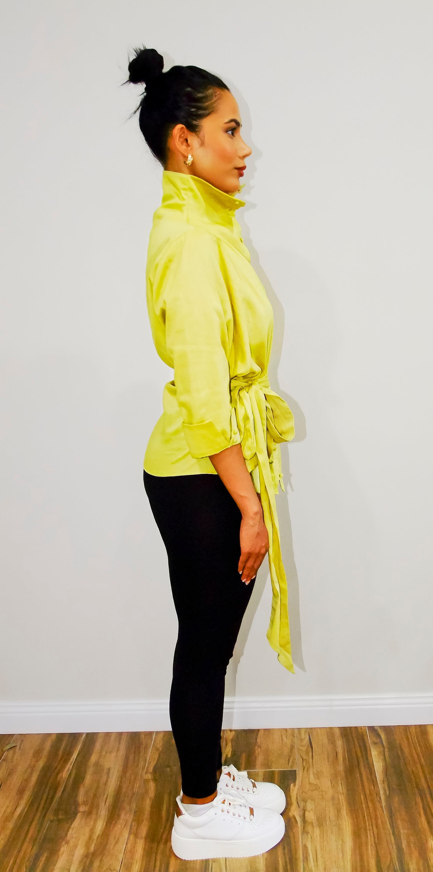 Willow belted button shirt