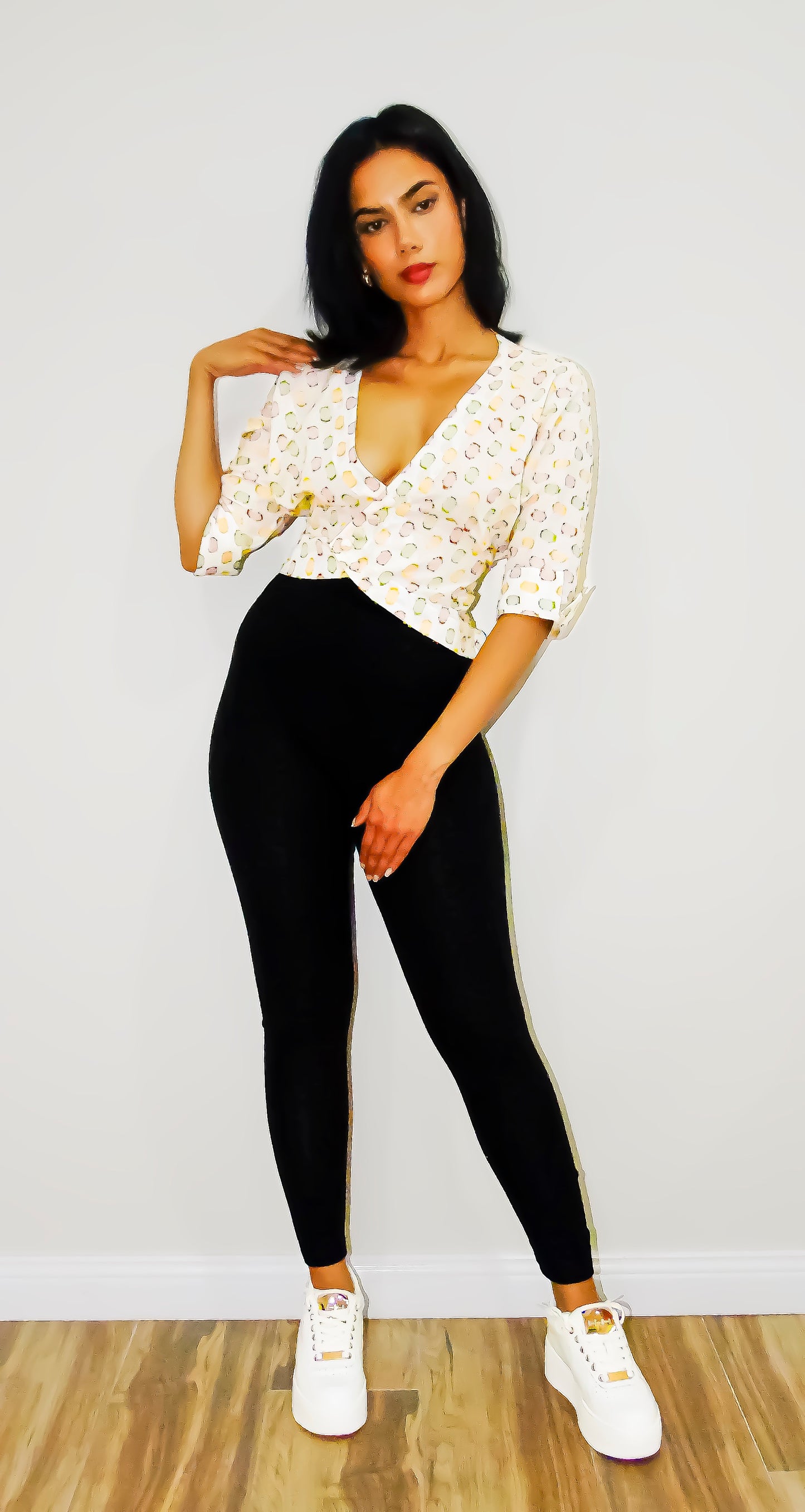Bella asymmetrical button shirt