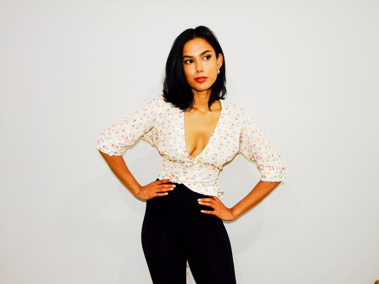 Bella asymmetrical button shirt