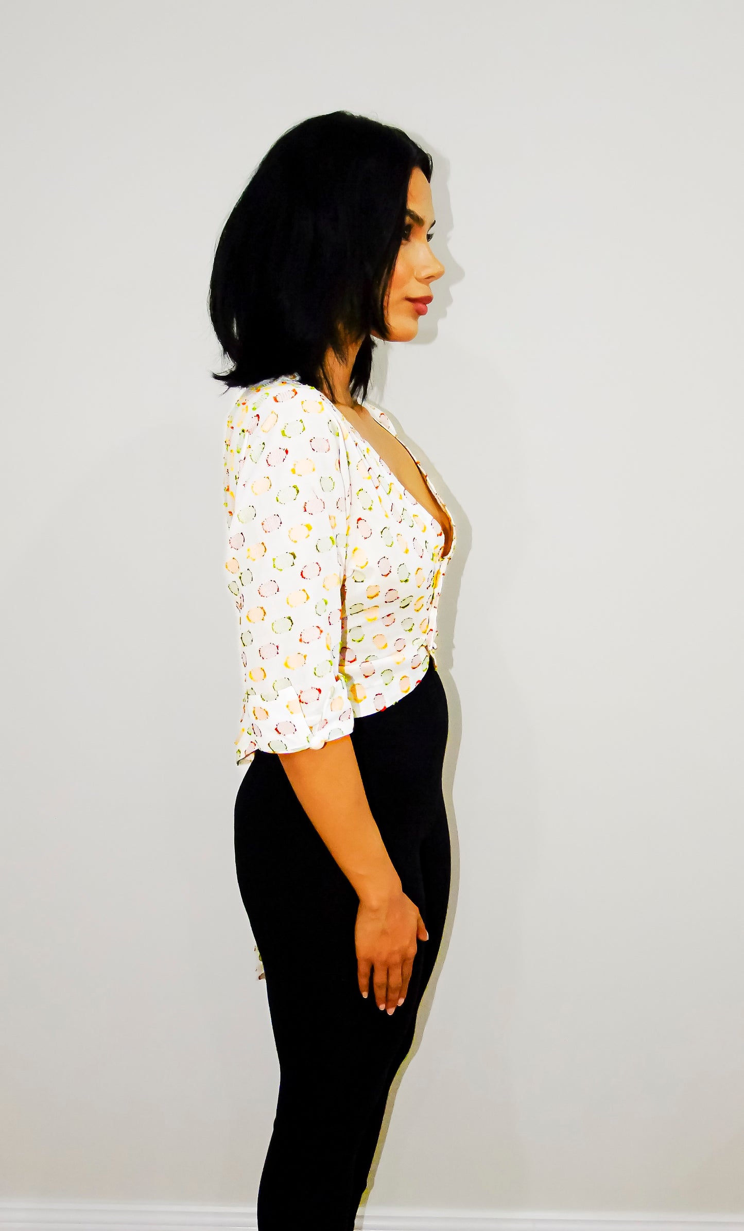 Bella asymmetrical button shirt