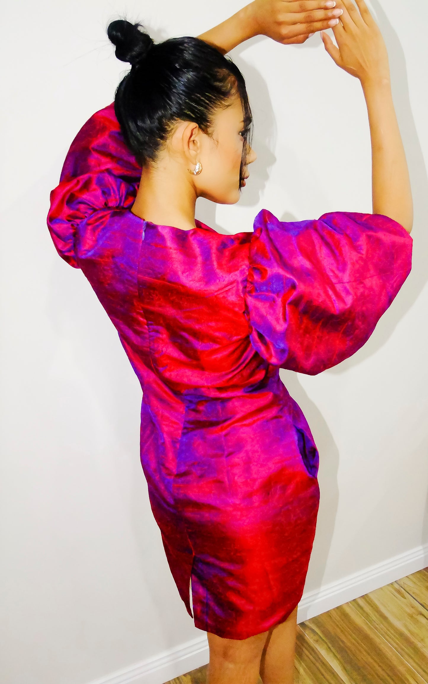 Azalea puff sleeve dress