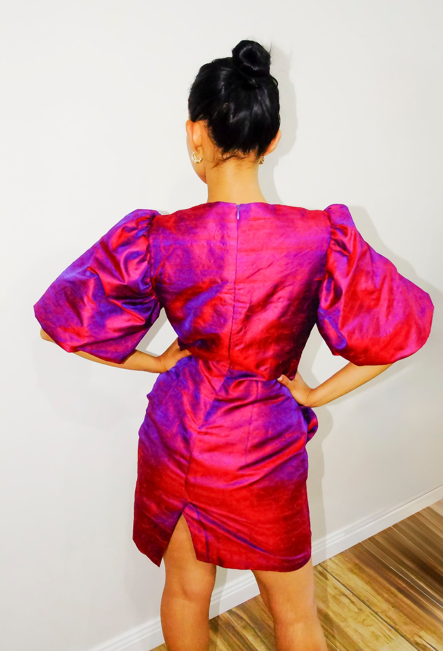 Azalea puff sleeve dress