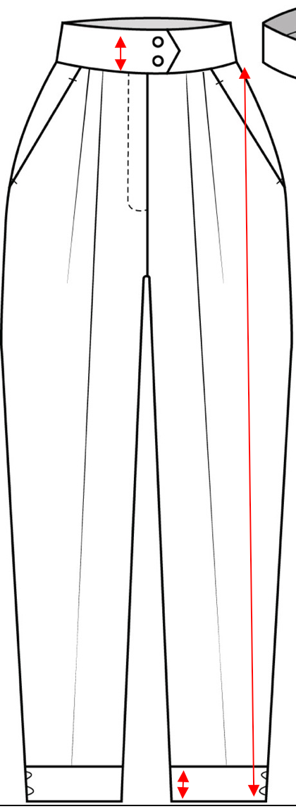 Skylar pleated trousers