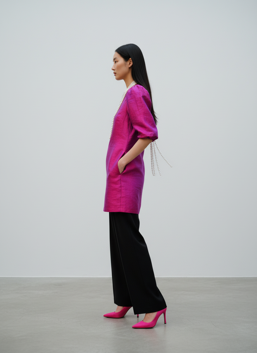 Azalea puff sleeve dress