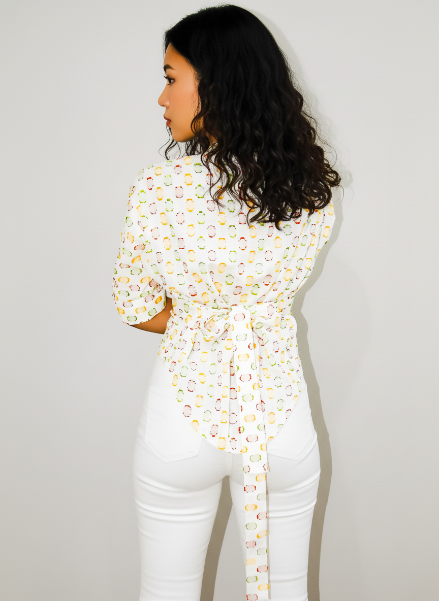 Bella asymmetrical button shirt