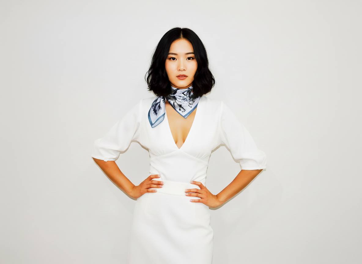 Watercolour Tiger Silk Scarf