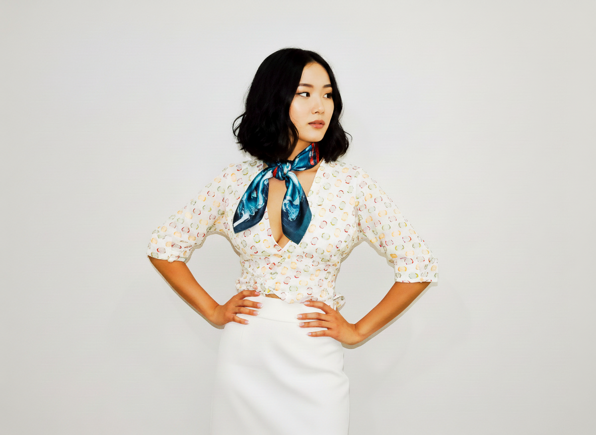 Koi Waves Silk Scarf