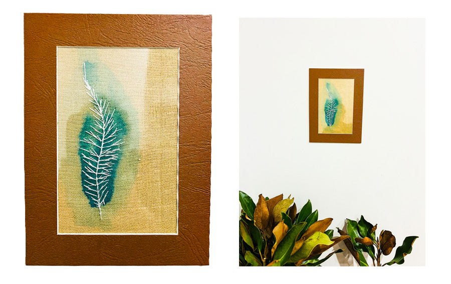 Leaf Embroidered Illustration