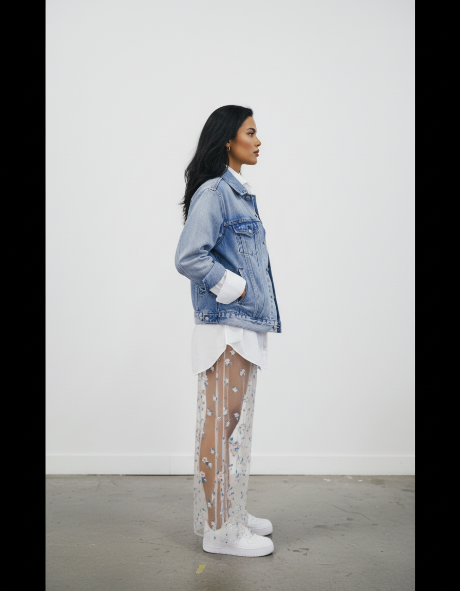 Liliana lace maxi skirt