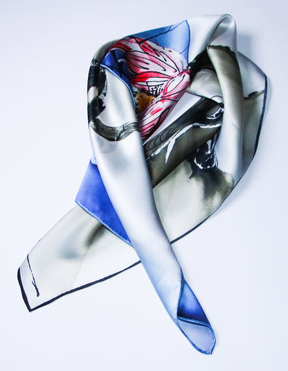 Lotus Pond Silk Scarf