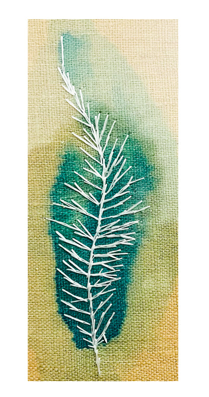 Leaf Embroidered Illustration
