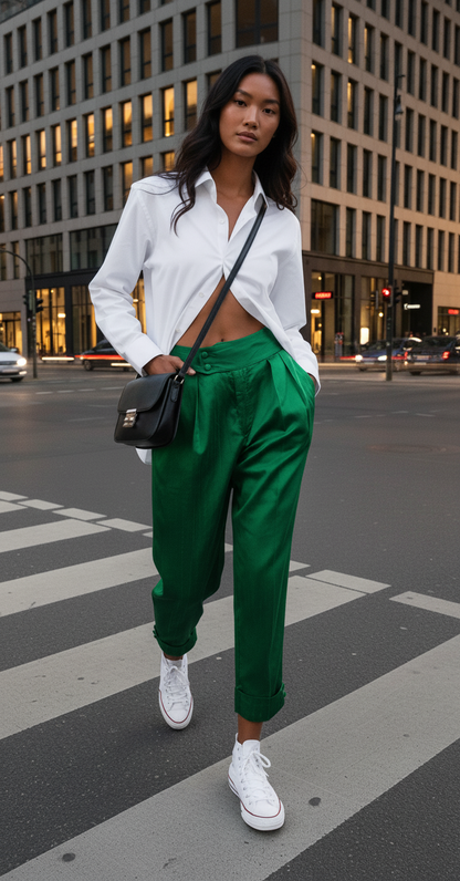 Skylar pleated trousers