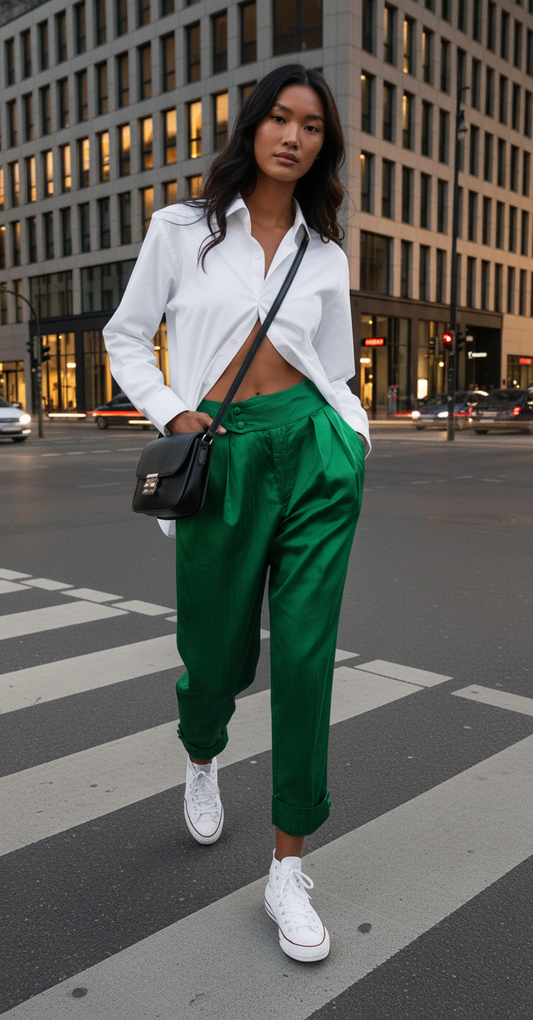 Skylar pleated trousers