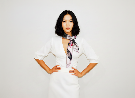 Lotus Silk Scarf