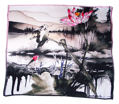 Lotus Silk Scarf