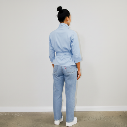 Willow belted button shirt