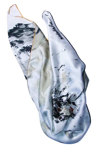 Ink Tiger Silk Scarf