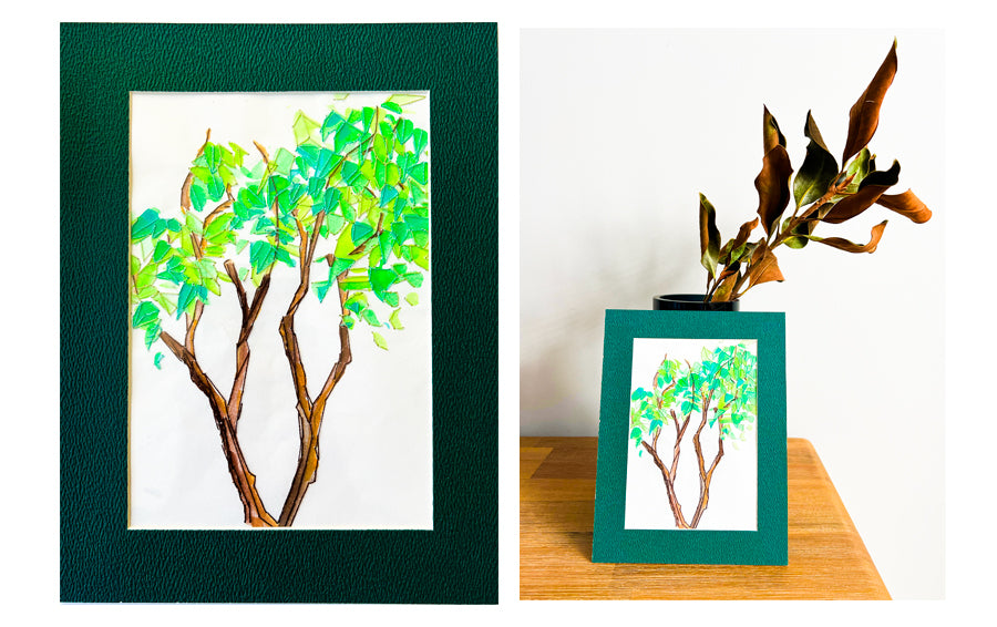 Tree Embroidered Illustration