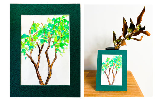 Tree Embroidered Illustration